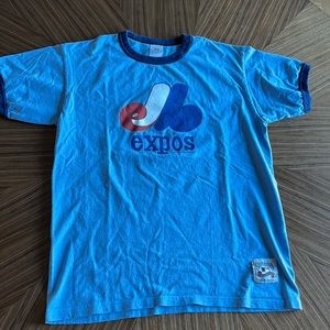 Expos ringer t-shirt, size medium